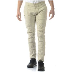 Daniele Alessandrini, Heren, Broeken, Beige, Maat: W30 Katoen,