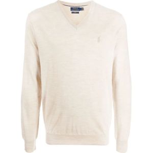 Polo Ralph Lauren, Dames, Truien, Beige, Maat: L Wol,