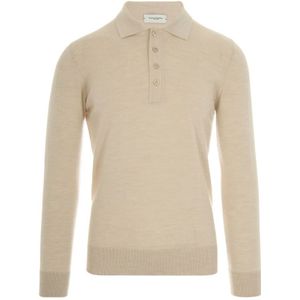 Paolo Pecora, Heren, Truien, Beige, Maat: XL Wol,