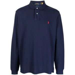Polo Ralph Lauren, Heren, Tops, Blauw, Maat: XL Katoen,