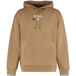 BOSS - Hoodie - Groen - Ademend - Tennisbal Artwork