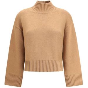 Fabiana Filippi, Dames, Truien, Beige, Maat: M Wol,