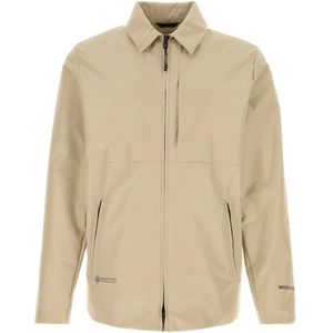Woolrich, Heren, Jassen, Beige, Maat: L Wol,
