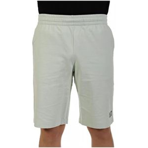 Emporio Armani Ea7, Heren, Korte broeken, Groen, Maat: L Katoen,