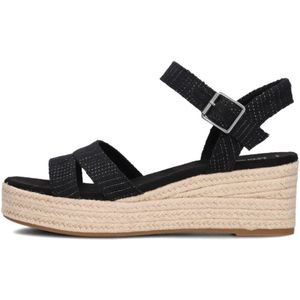 Toms Audrey Sandalen - Met Sleehak - Dames - Zwart