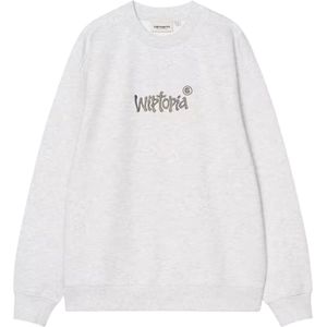 Carhartt Wip, Dames, Sweatshirts & Hoodies, Grijs, Maat: S Katoen,