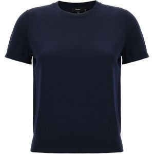 Theory, Dames, Tops, Blauw, Maat: XS Wol,