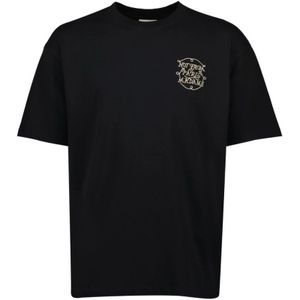 Drole de Monsieur, Heren, Tops, Zwart, Maat: S Katoen,