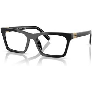 Miu Miu - MU 04WV 16K1O11 - Optische Monturen - Zwart - Acetaat