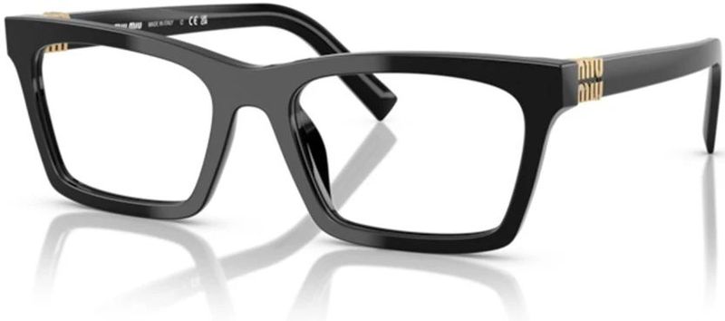 Miu Miu - MU 04WV 16K1O11 - Optische Monturen - Zwart - Acetaat