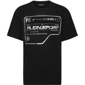 Plein Sport, Heren, Tops, Zwart, Maat: XS Katoen,