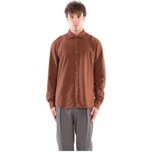 Circolo 1901, Heren, Overhemden, Bruin, Maat: XL Kasjmier,