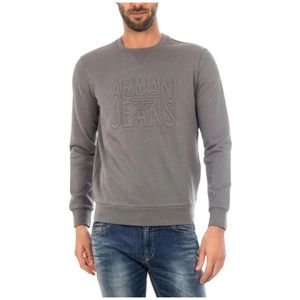 Armani Jeans, Heren, Sweatshirts & Hoodies, Grijs, Maat: S Katoen,