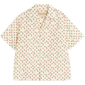 Valentino, Heren, Overhemden, Beige, Maat: S