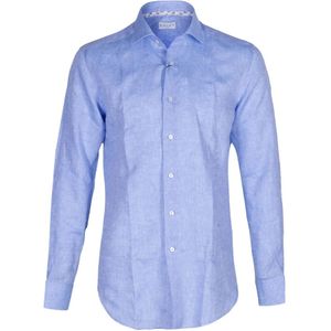 Xacus, Heren, Overhemden, Blauw, Maat: 5XL Katoen,