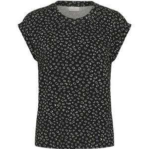 Kaffe, Dames, Tops, Zwart, Maat: L Viscose,