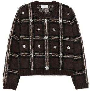 Ermanno Scervino, Dames, Truien, Bruin, Maat: S Acryl,