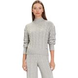 Guess - Grijs - Turtleneck - Coltrui - Gemêleerde Breistructuur
