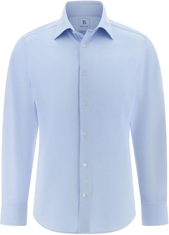 Boggi Milano - Overhemden - Blauw - Jersey