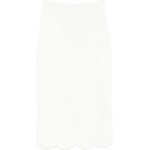 Twinset, Dames, Rokken, Wit, Maat: S Wol,
