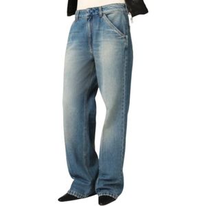 Ba&Sh, Dames, Jeans, Blauw, Maat: M Katoen,