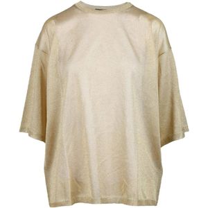 Fabiana Filippi, Dames, Tops, Geel, Maat: S Polyamide,