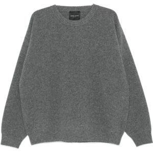 Roberto Collina, Heren, Truien, Grijs, Maat: M Kasjmier,