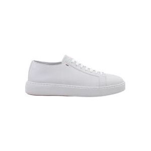 Santoni Luxe Sport Sneakers , White , Heren , Maat: 40 1/2 EU