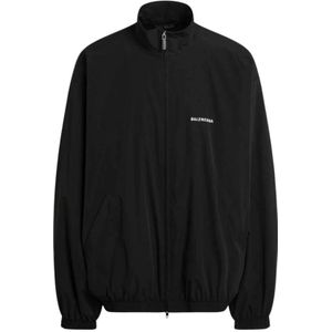 Balenciaga, Heren, Jassen, Zwart, Maat: L Poliester,