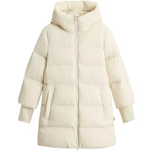 Woolrich - Cloud Duffle Coat - Donsjack - Beige - Polyamide - Water- en Winddicht