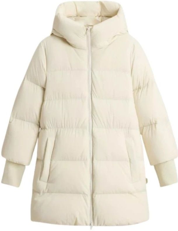 Woolrich - Cloud Duffle Coat - Donsjack - Beige - Polyamide - Water- en Winddicht