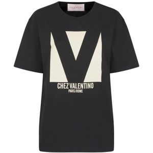 Valentino, Dames, Tops, Zwart, Maat: XS Jersey,
