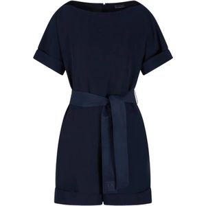 Armani Exchange - Dames Playsuit - Blauw - 100% Polyester - Regular Fit