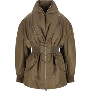 Givenchy, Dames, Jassen, Groen, Maat: M Nylon,