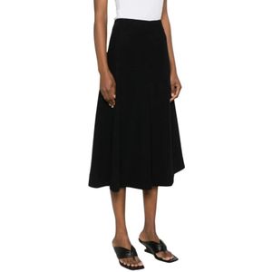 Jil Sander, Dames, Rokken, Zwart, Maat: XS Viscose,