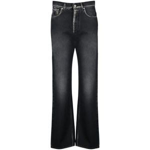Moschino, Dames, Jeans, Grijs, Maat: XS Denim,