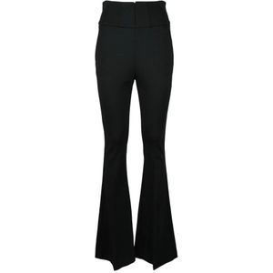 Simona Corsellini, Dames, Broeken, Zwart, Maat: L Viscose,