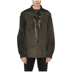 Rick Owens, Heren, Jassen, Zwart, Maat: L Denim,