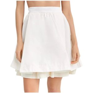 Moncler, Dames, Rokken, Wit, Maat: XS Katoen,