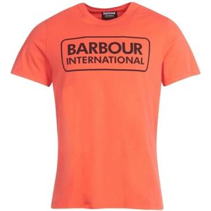 Barbour, Heren, Tops, Oranje, Maat: XL Katoen,