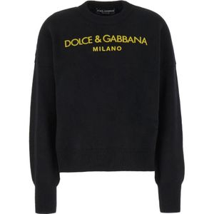 Dolce & Gabbana, Dames, Truien, Zwart, Maat: S