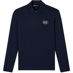 EA7 - 7M000867_AF13755 - Polo Golf Pro - Marineblauw - Lange Mouwen - Polyester
