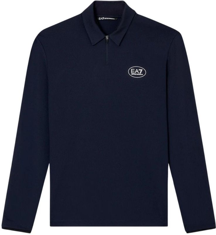 EA7 - 7M000867_AF13755 - Polo Golf Pro - Marineblauw - Lange Mouwen - Polyester