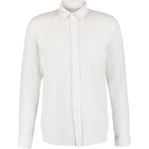 120% Lino, Heren, Overhemden, Wit, Maat: 2XL Linnen,