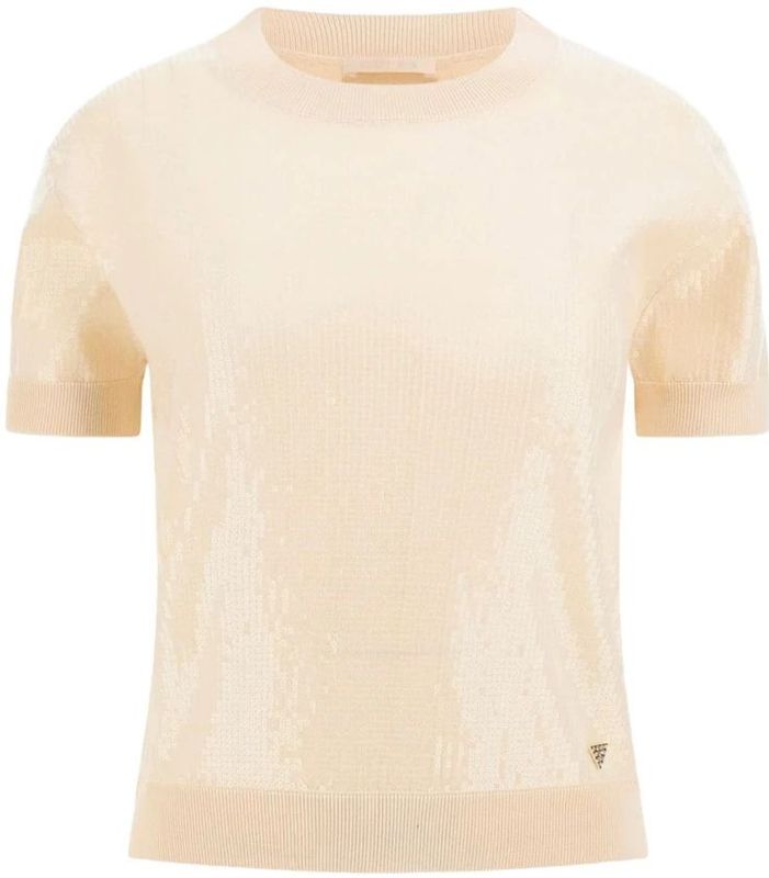 Guess - Juniper Sequins - Pailletten Trui - Beige - Dames