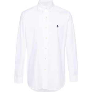 Polo Ralph Lauren, Heren, Overhemden, Wit, Maat: XL Katoen,