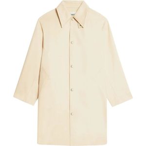 Ami Paris, Heren, Mantels, Beige, Maat: XL Katoen,