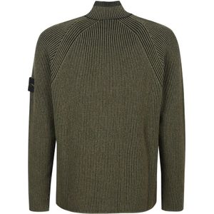Stone Island, Heren, Truien, Groen, Maat: L
