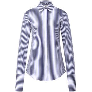 Sportmax, Dames, Blouses & Shirts, Blauw, Maat: M Katoen,