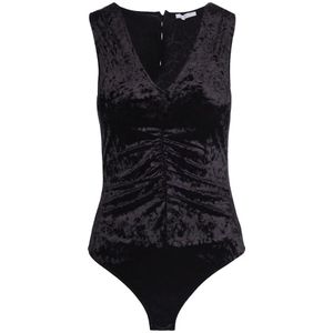 Patrizia Pepe, Dames, Tops, Zwart, Maat: XS Polyamide,